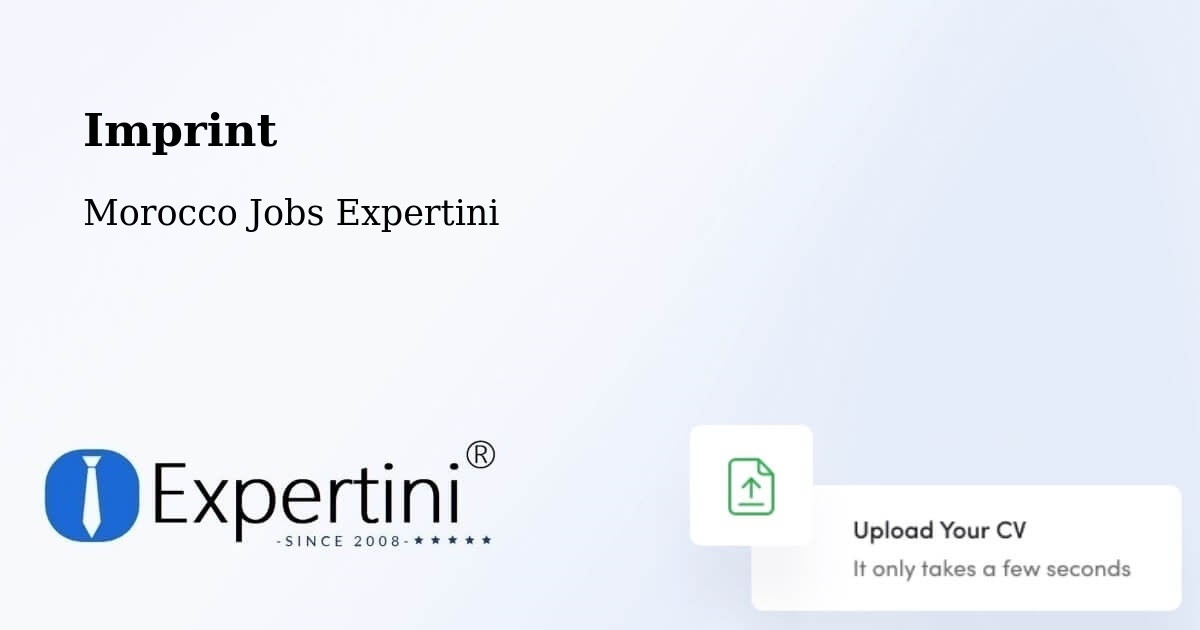 Imprint – Timoulilt - Morocco Jobs Expertini